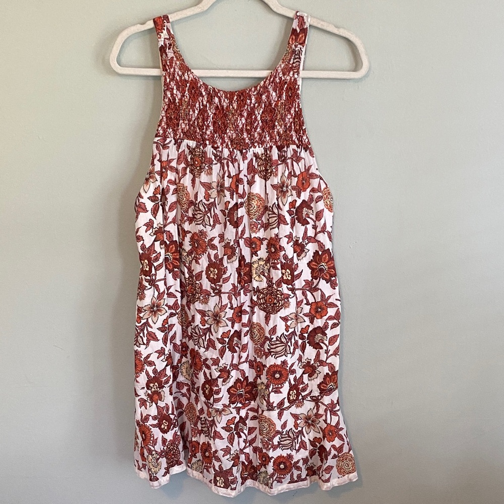 Free People Women’s Floral Tank Mini Dress Size Small